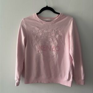 Kenzo Kids Medium Pink Embroidered Sweatshirt